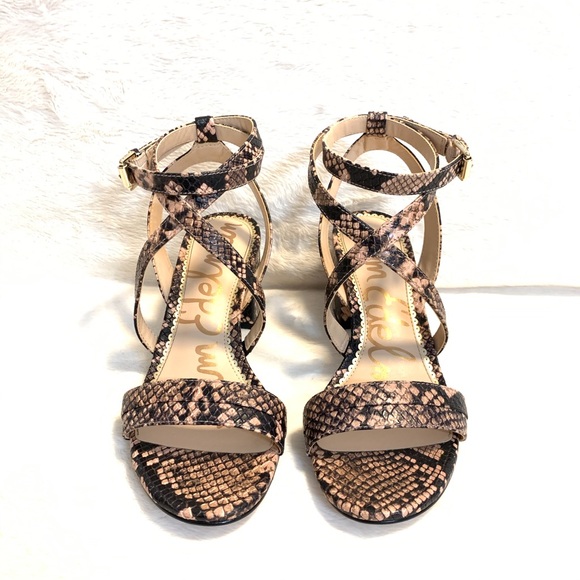 Sam Edelman Snake Print Sandals - Picture 10 of 16